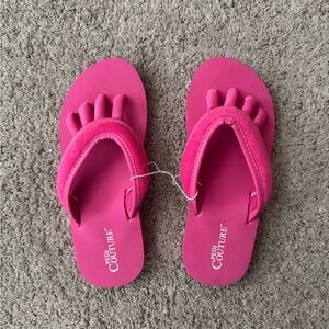 Pink Toe Separator Sandals